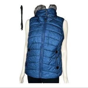 Green Tea Lined Hooded Vest